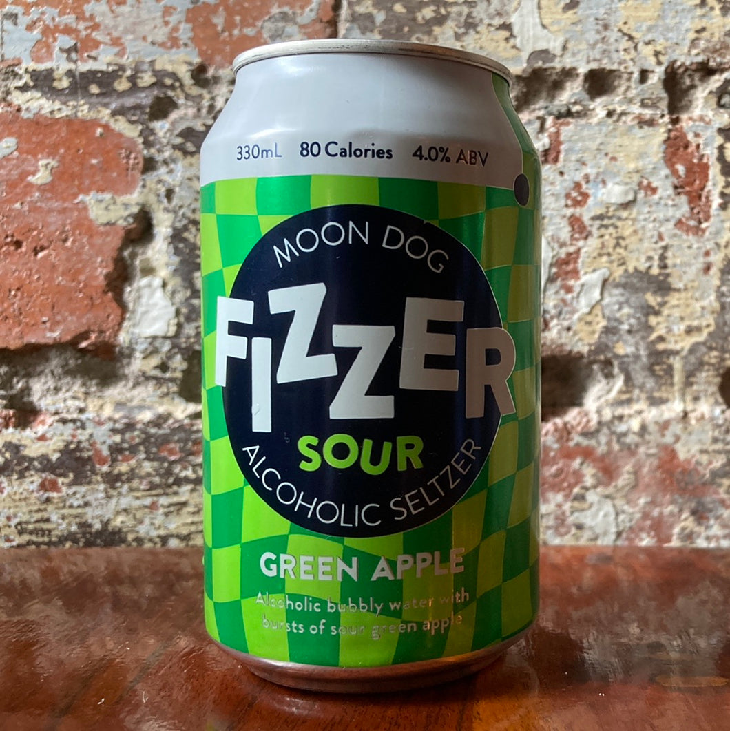 Moon Dog Fizzer Sour Green Apple Alcoholic Seltzer