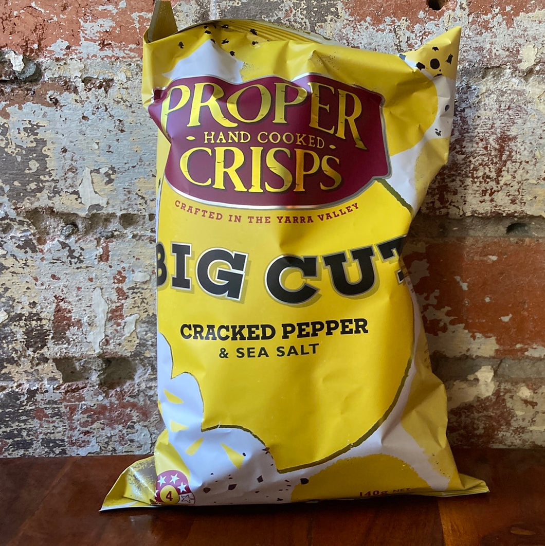Proper Big Cut Cracked Pepper Crisps