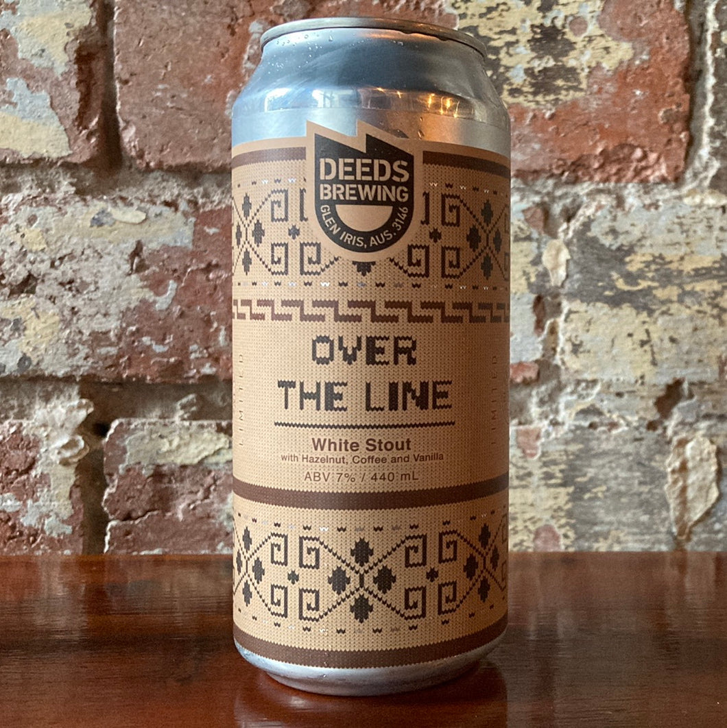 Deeds Over The Line White Stout w/ Hazelnut, Coffee & Vanilla