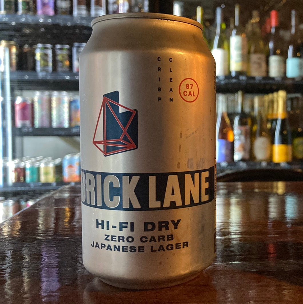 Brick Lane Hi-Fi Dry Zero Carb Japanese Lager