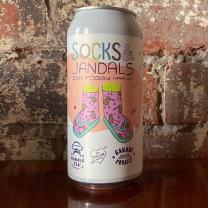 Garage Project x Humble Sea Socks & Jandals DDH Foggy NZIPA