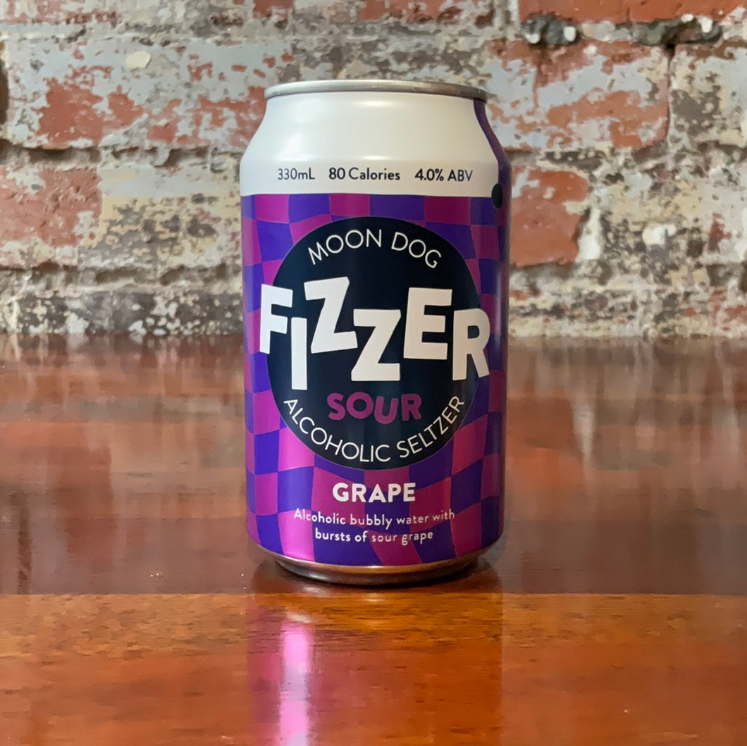 Moon Dog Fizzer Sour Grape Alcoholic Seltzer