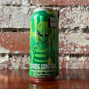 One Drop Cruise Control Cucmuber, Mint and Chardonnay Sour