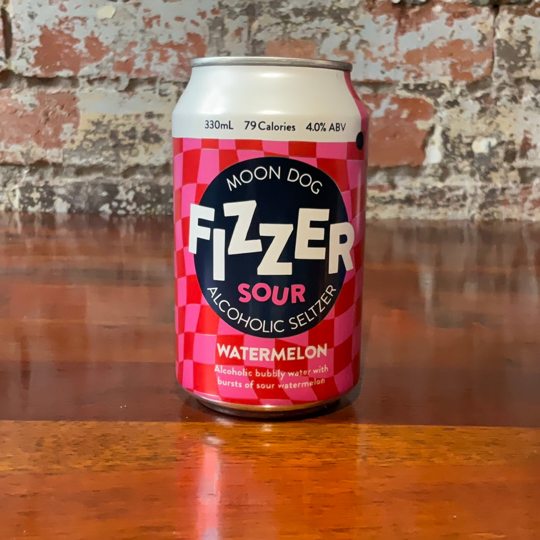 Moon Dog Fizzer Sour Watermelon Alcoholic Seltzer