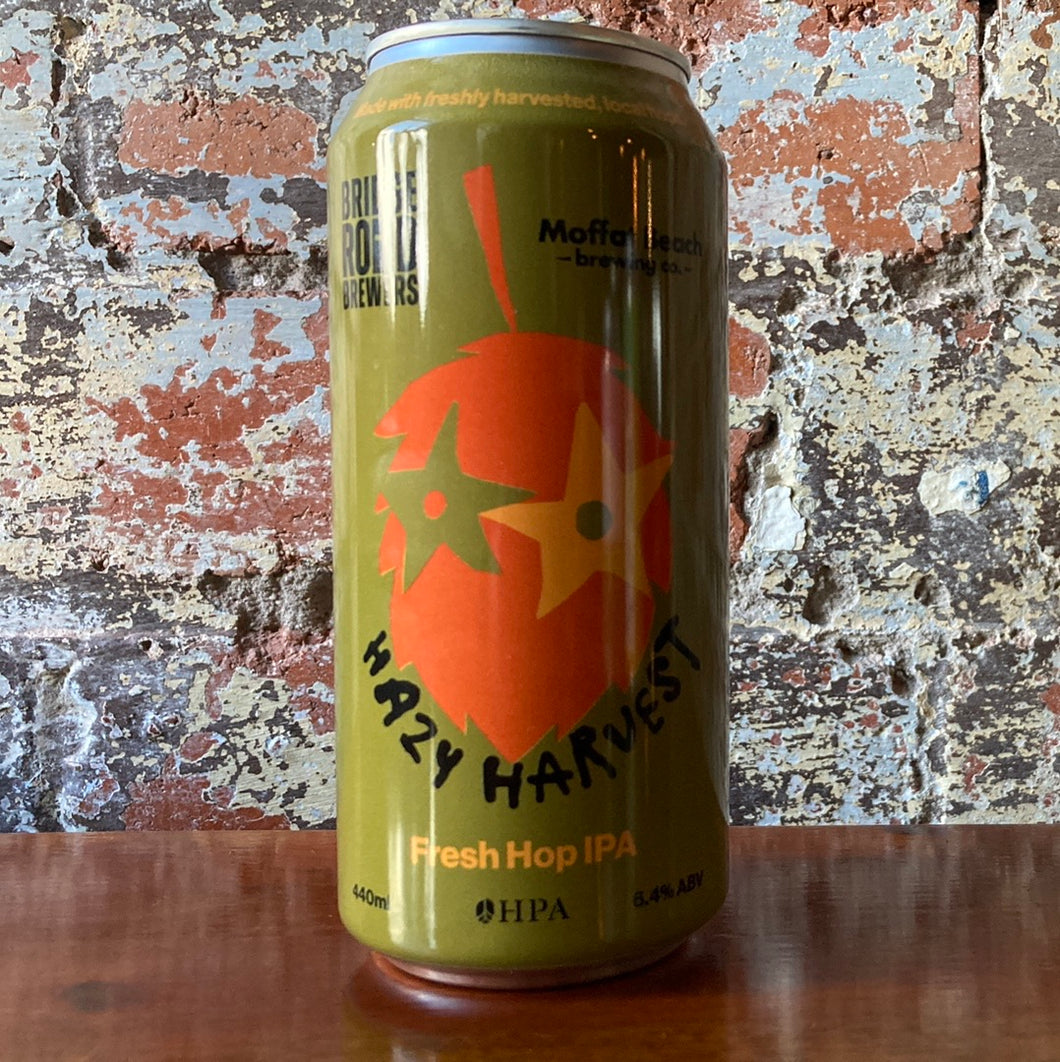 Bridge Road x Moffat Beach Hazy Harvest Fresh Hop IPA 2024