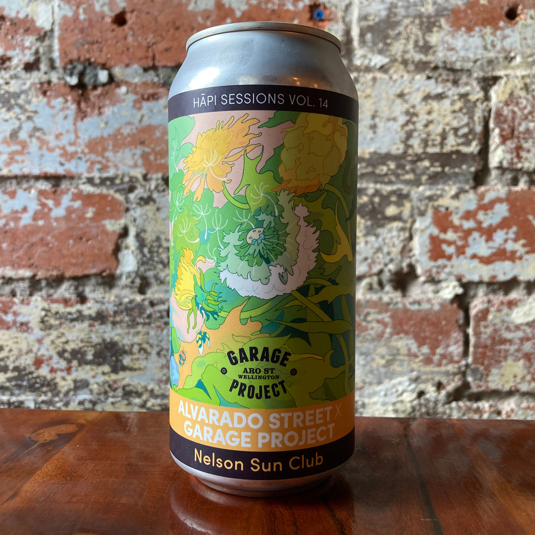 Garage Project x Alvarado Street Hapi Sessions 14. Nelson Sun Club Harvest Fresh Nelson Sauvin West Coast IPA