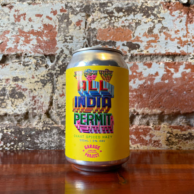 Garage Project All India Permit CHAAT SPICED HAZY PALE ALE Garage Project All India Permit CHAAT SPICED HAZY PALE ALE