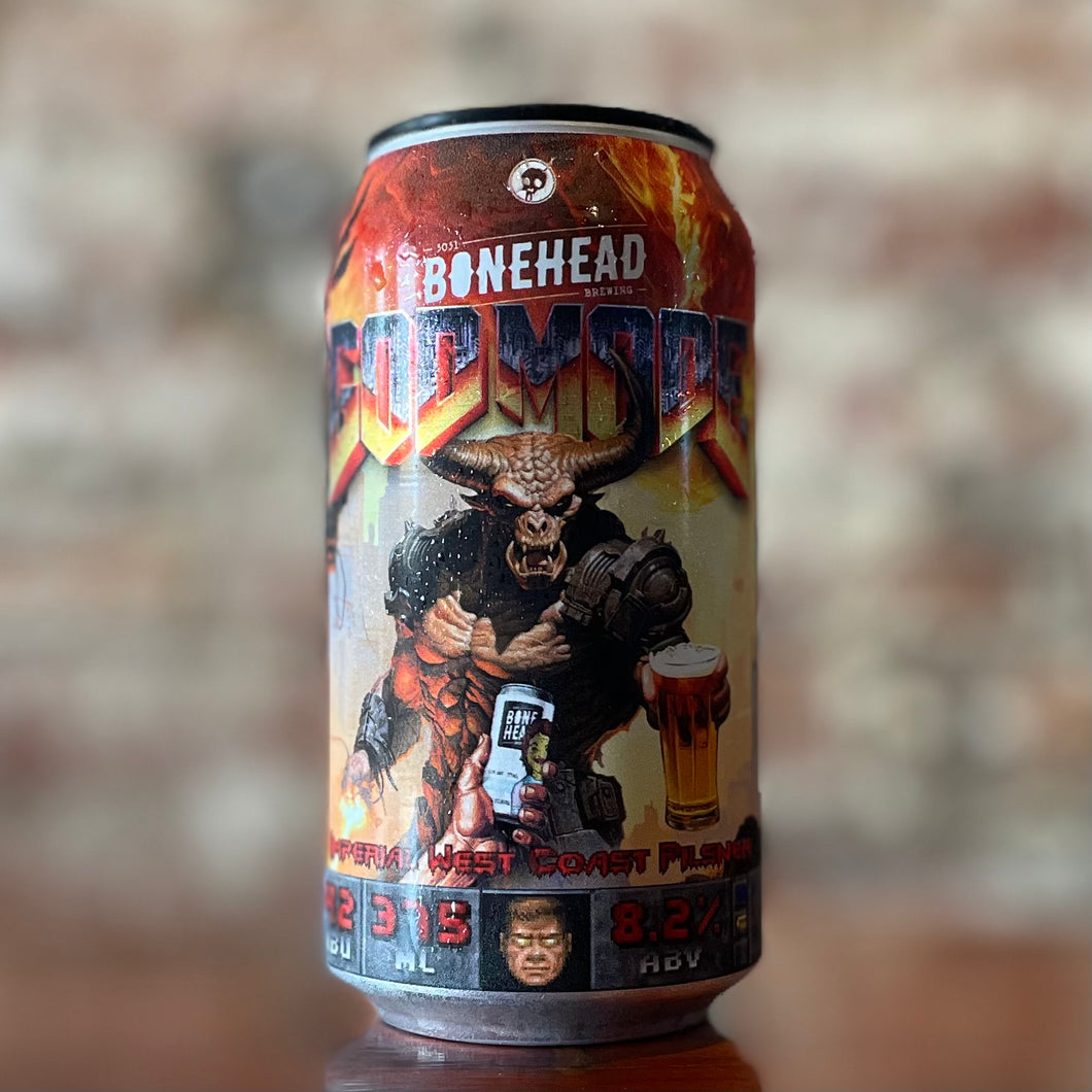 Bonehead God Mode Imperial West Coast Pilsner