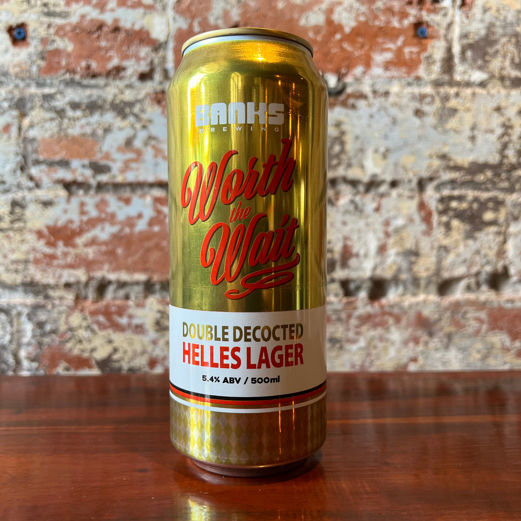 Banks Worth the Wait Double Decocted Helles Lager