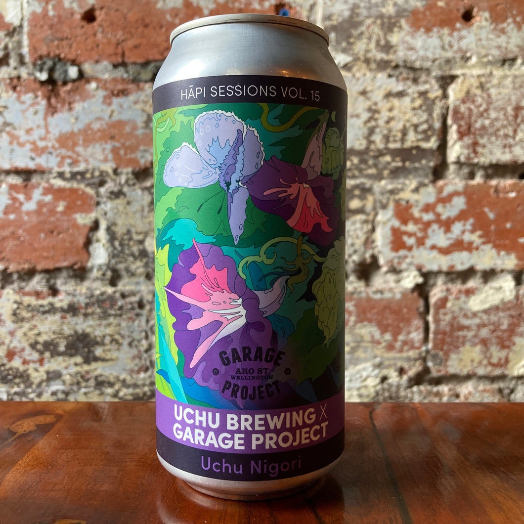 Garage Project x Uchu Hapi Sessions 15. Uchu Nigori Harvest Fresh DDH Hazy Double IPA