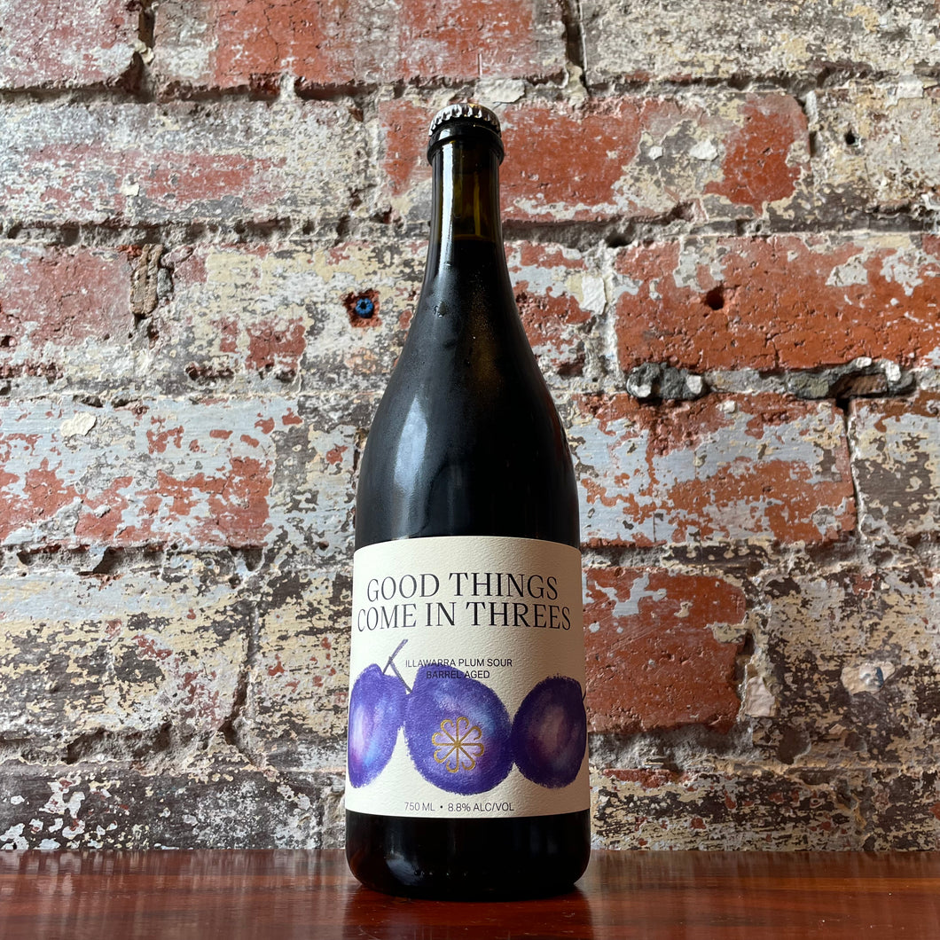 Seeker x South Coast Distillery x The Barrel Shepherd Good Things Come in Threes Illawarra Plum Sour Barrel Aged