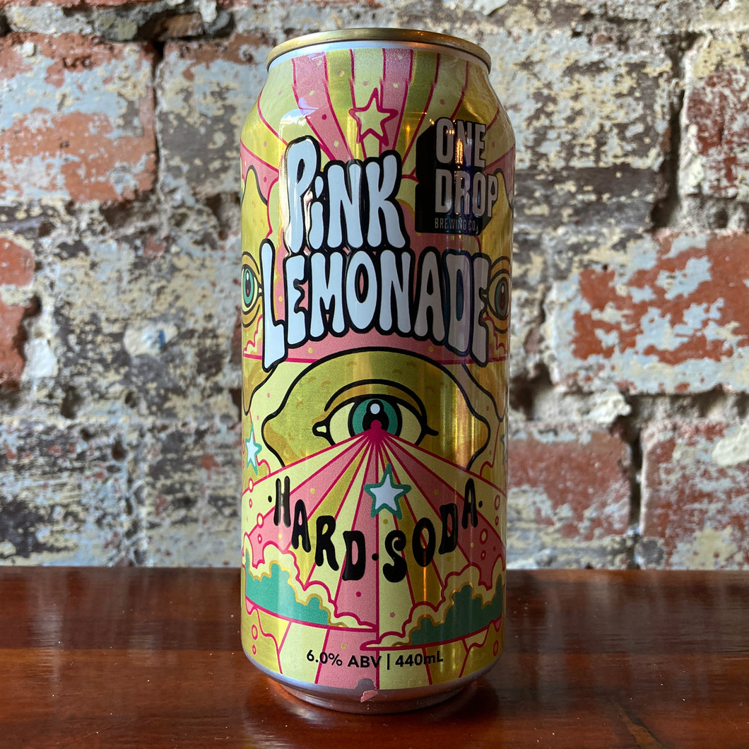 One Drop Pink Lemonade Hard Soda