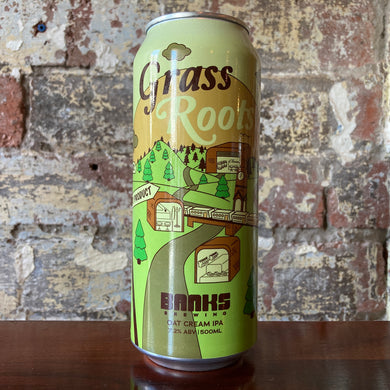 Banks Brewing x Far Side Grass Roots Oat Cream IPA Banks Brewing x Far Side Grass Roots Oat Cream IPA