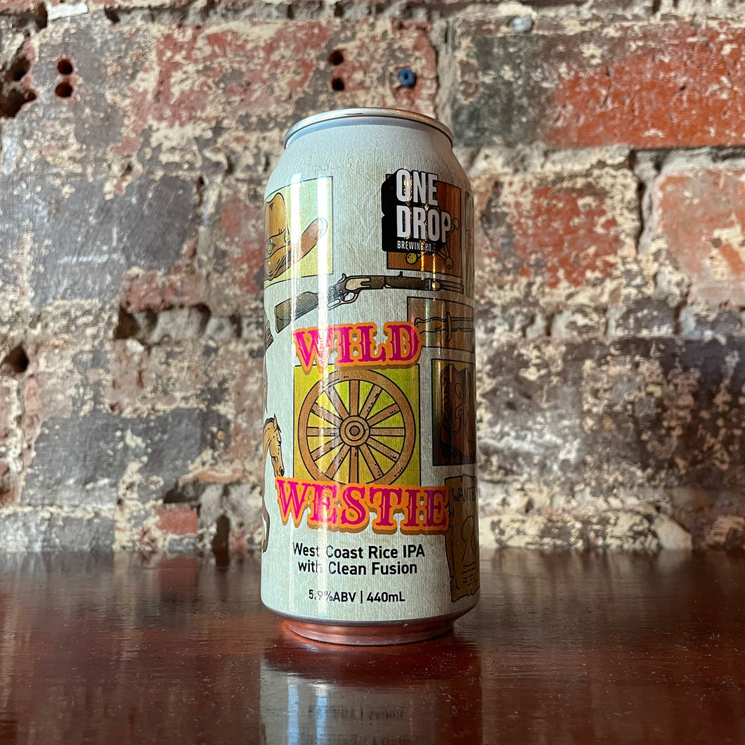 One Drop Wild Westie West Coast Rice IPA With Clean Fusion
