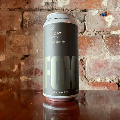 Fox Friday Impact Zone West Coast IPA Fox Friday Impact Zone West Coast IPA