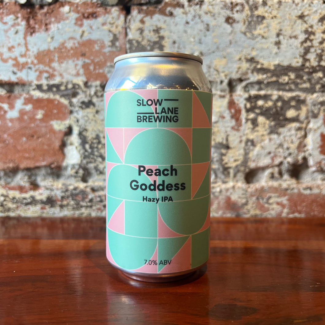 Slow Lane Peach Goddess Hazy IPA