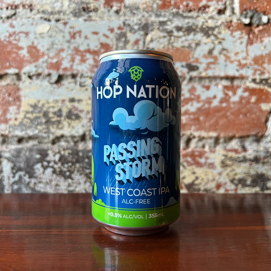 Hop Nation Passing Storm West Coast IPA (Non-Alc)