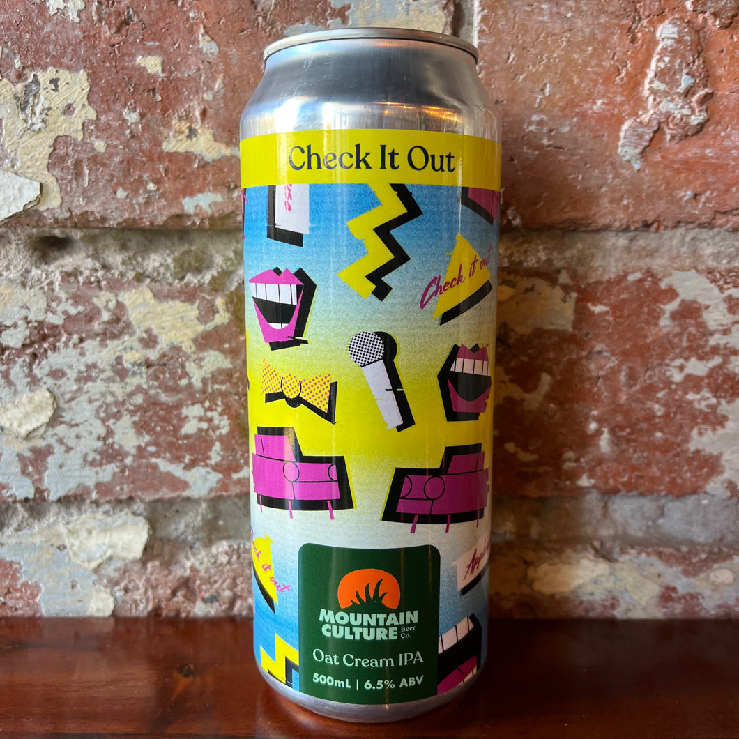 Mountain Culture Check It Out Oat Cream IPA