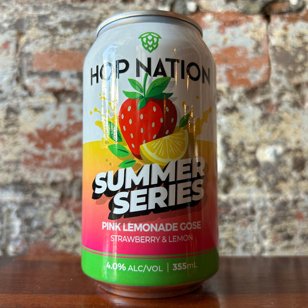Hop Nation Pink Lemonade Gose Strawberry & Lemon Summer Sour