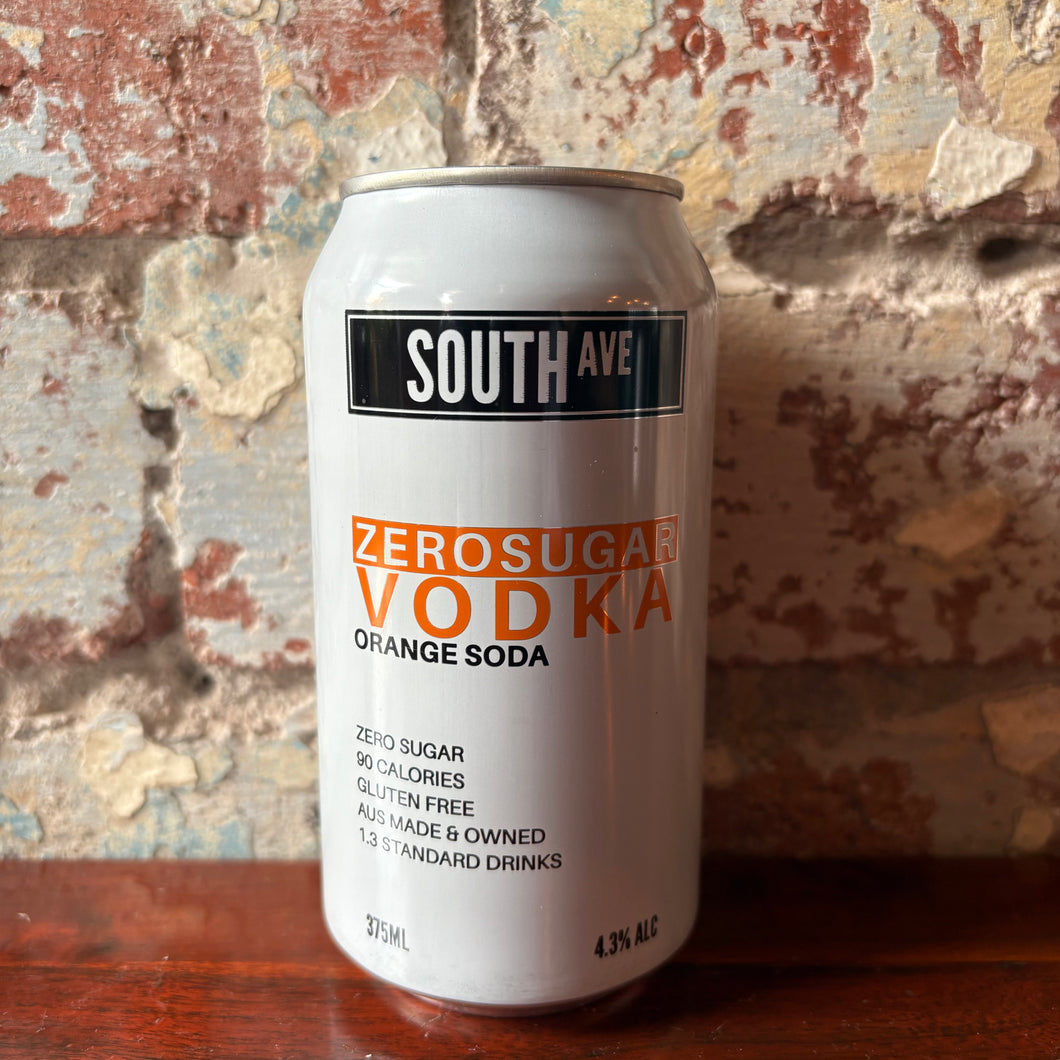 South Ave Zero Sugar Vodka Orange Soda