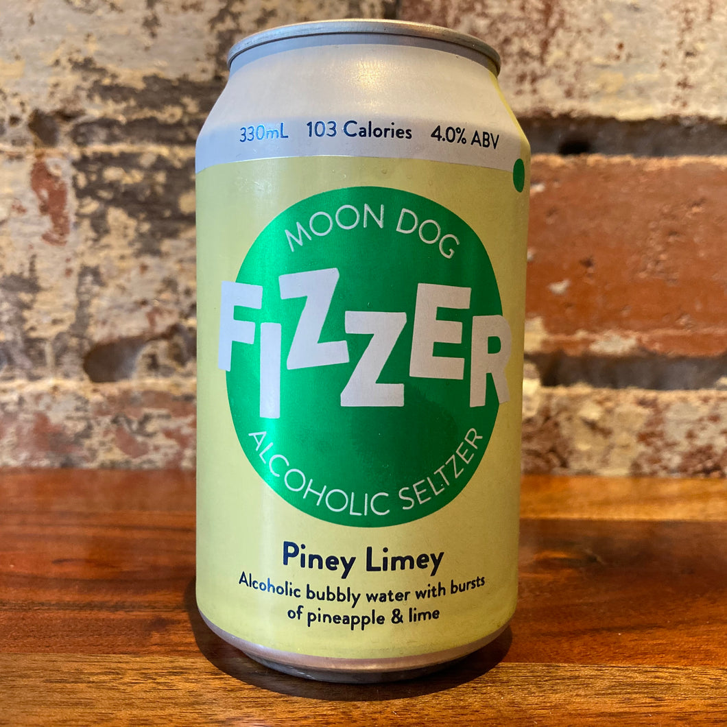 Moon Dog Fizzer Pine Limey Alcoholic Seltzer