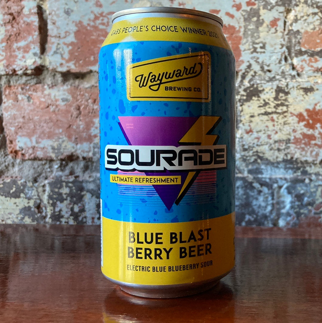 Wayward Sourade Blue Blast Berry Beer Electric Blue Sour Gose