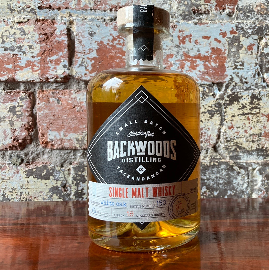 Backwoods Single Malt Whiskey Batch #7 - White Oak