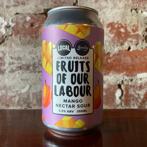 Local Beer Fruits Of Our Labour Mango Nectar Sour