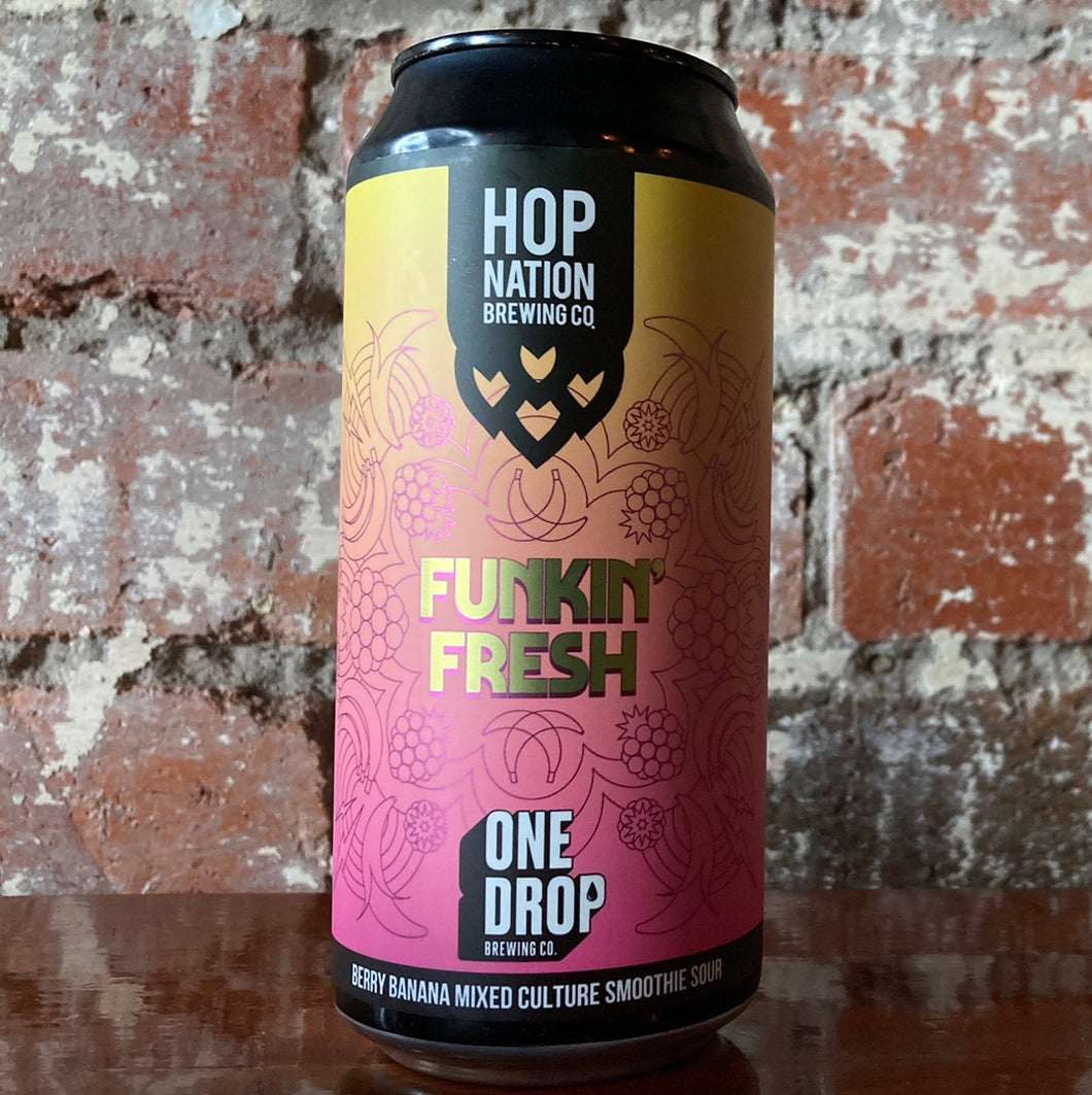Hop Nation x One Drop Funkin’ Fresh Berry Banana Mixed Culture Smoothie Sour