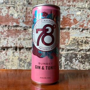 78 Degrees Sunset Gin & Tonic