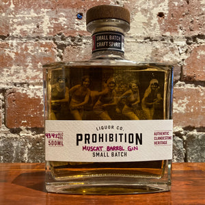 Prohibition Muscat Barrel Gin
