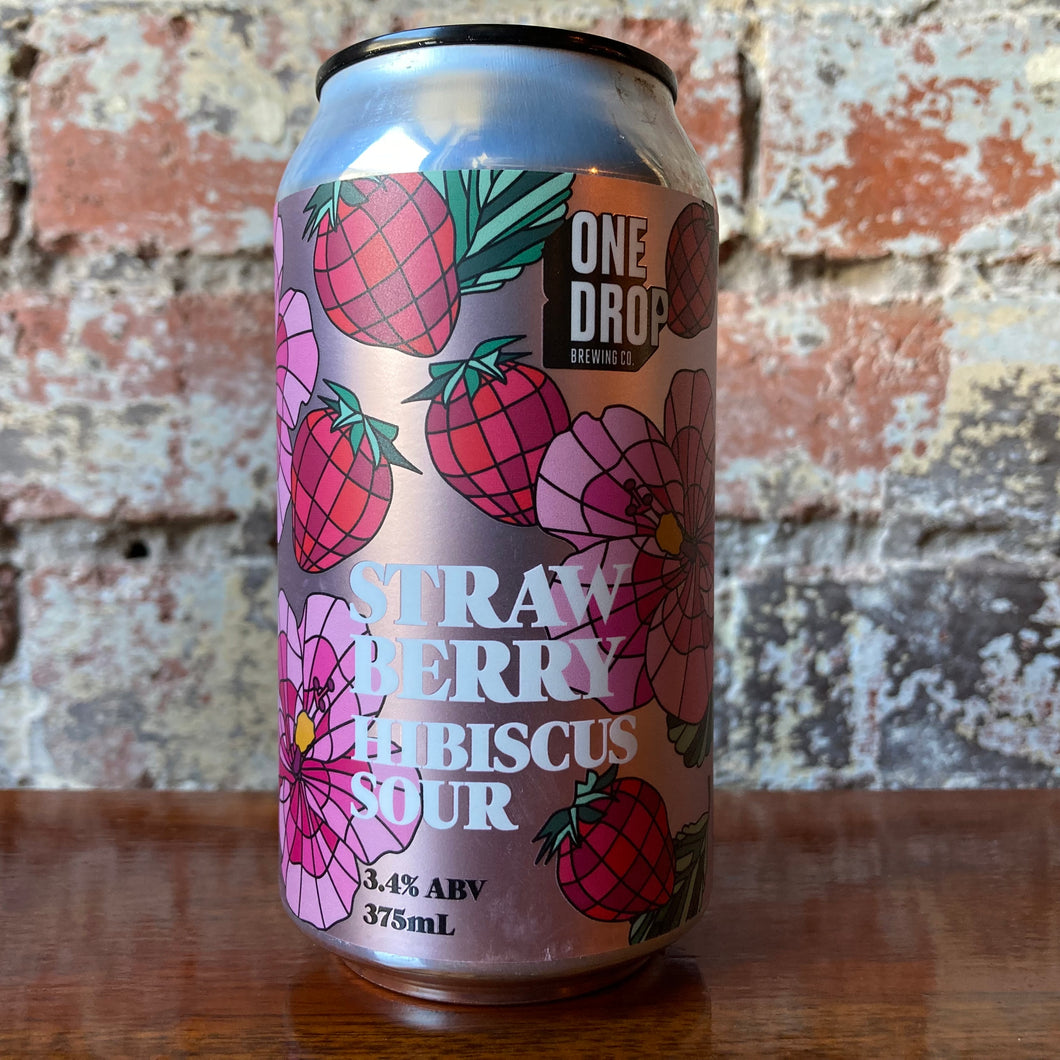 One Drop Strawberry Hibiscus Sour