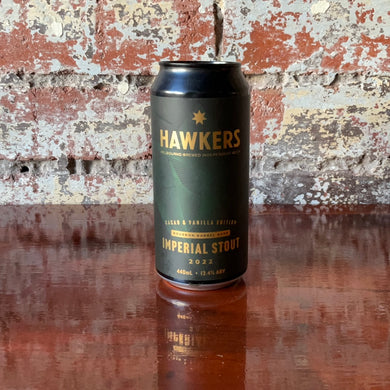 Hawkers Bourbon Barrel Aged Imperial Stout - Cacao & Vanilla Edition 2022 Hawkers Bourbon Barrel Aged Imperial Stout - Cacao & Vanilla Edition 2022