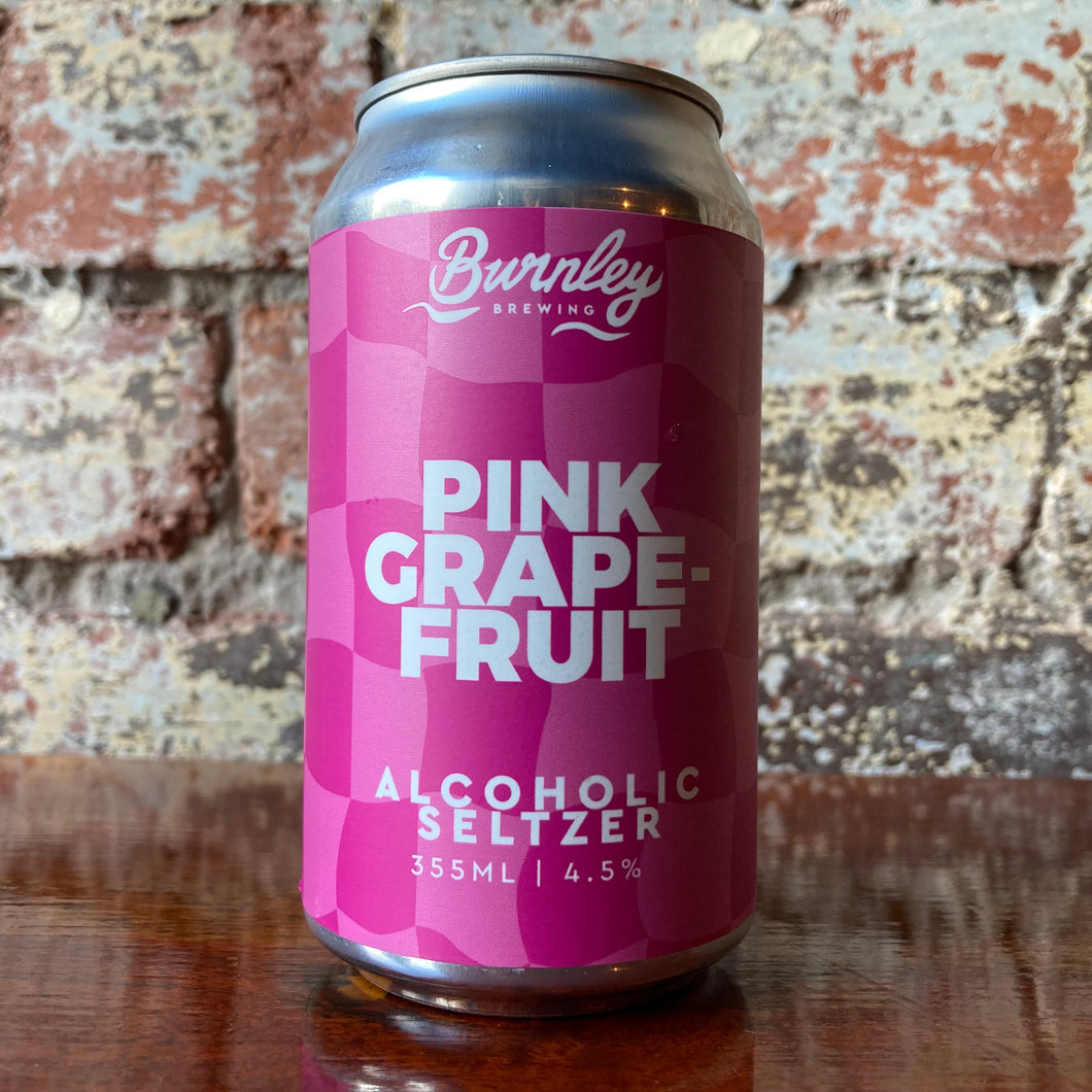 Burnley Pink Grapefruit Alcoholic Seltzer