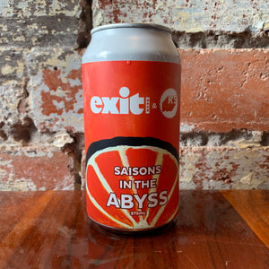 Exit x Killer Sprocket Saisons In The Abyss Blood Orange Farmhouse Ale