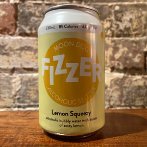 Moon Dog Fizzer Lemon Squeezy Alcoholic Seltzer