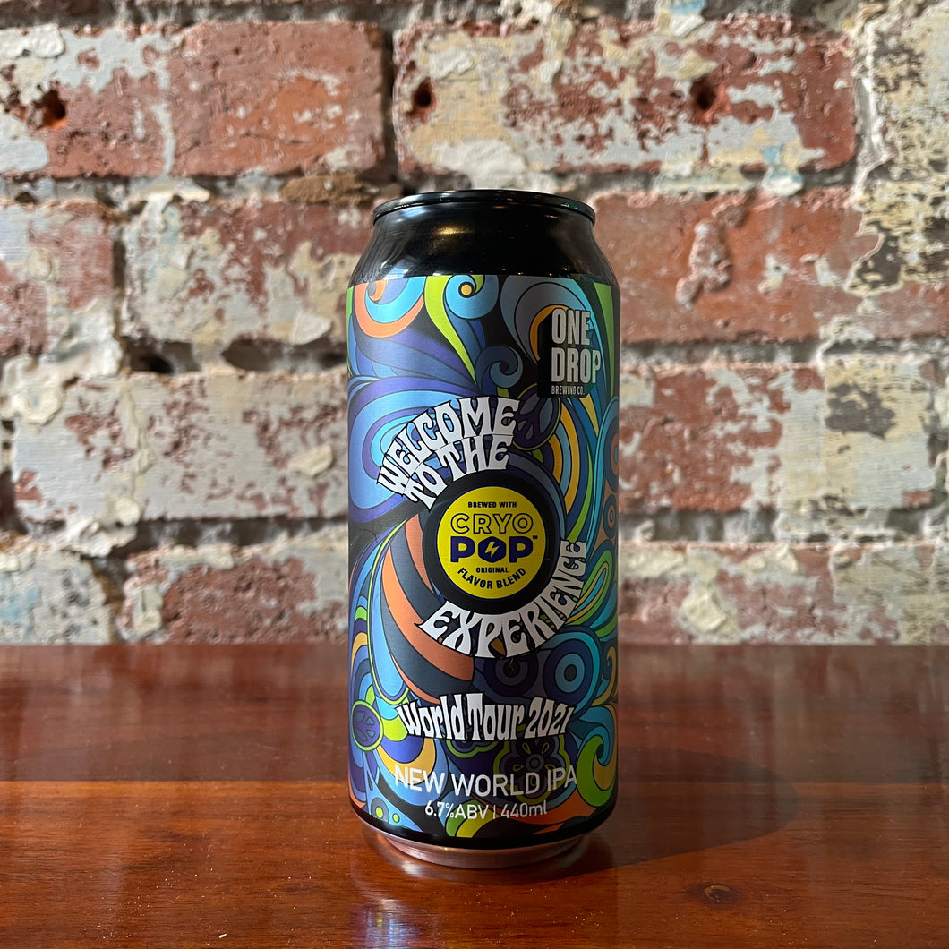 One Drop Cryo Pop New World IPA - Welcome to the experience World Tour 2021