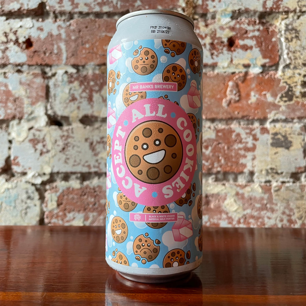 Mr Banks Accept All Cookies Black and White Cookie Imperial Milk Porter