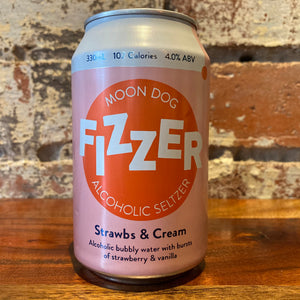 Moon Dog Fizzer Strawbs & Cream Alcoholic Seltzer