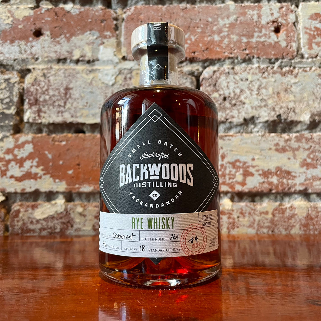 Backwoods Rye Whiskey Batch #4 - Cabernet Expression