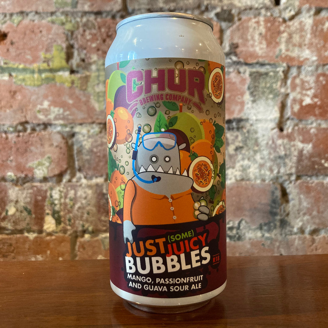 Chur Behemoth Just (Some) Juicy Bubbles Mango Passionfruit Guava Sour Ale