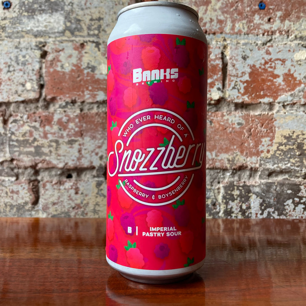 Banks Brewing Who Ever Heard Of A Snozzberry Raspberry & Boysenberry Imperial Pastry Sour