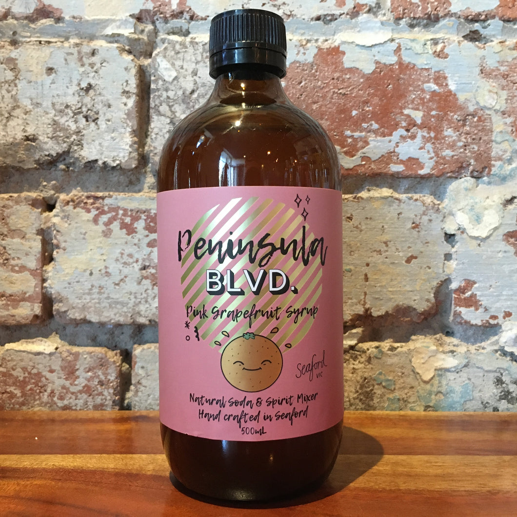 Peninsula BLVD Pink Grapefruit Natural Soda & Spirit Mixer