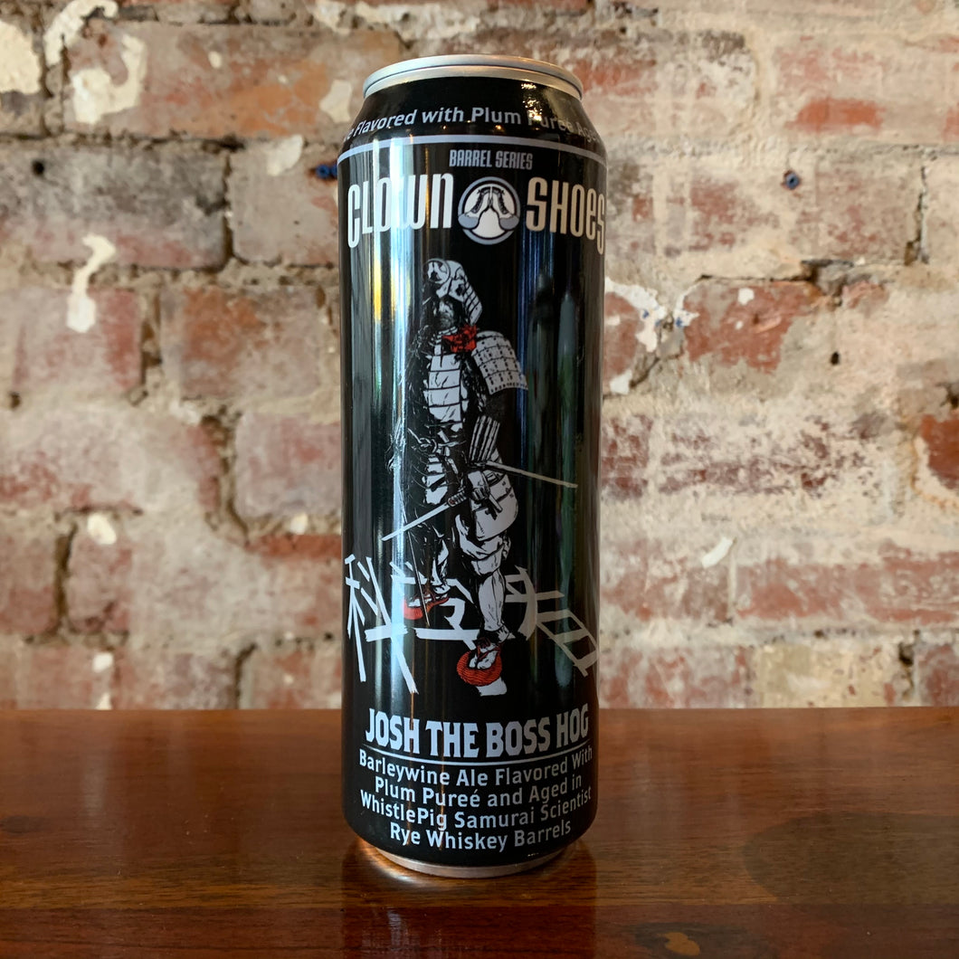 Clown Shoes Josh the Boss Hog Barleywine Ale Brewed with Plum Puree Aged in WhistlePig Samurai Scientist Rye Whiskey Barrels