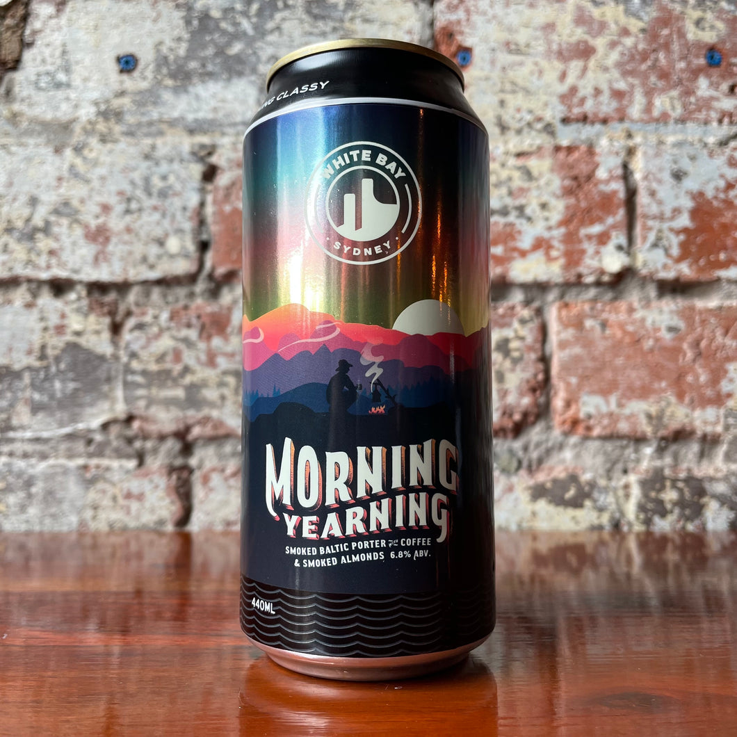 White Bay Morning Yearning Smoked Baltic Porter with coffee and smoked almonds