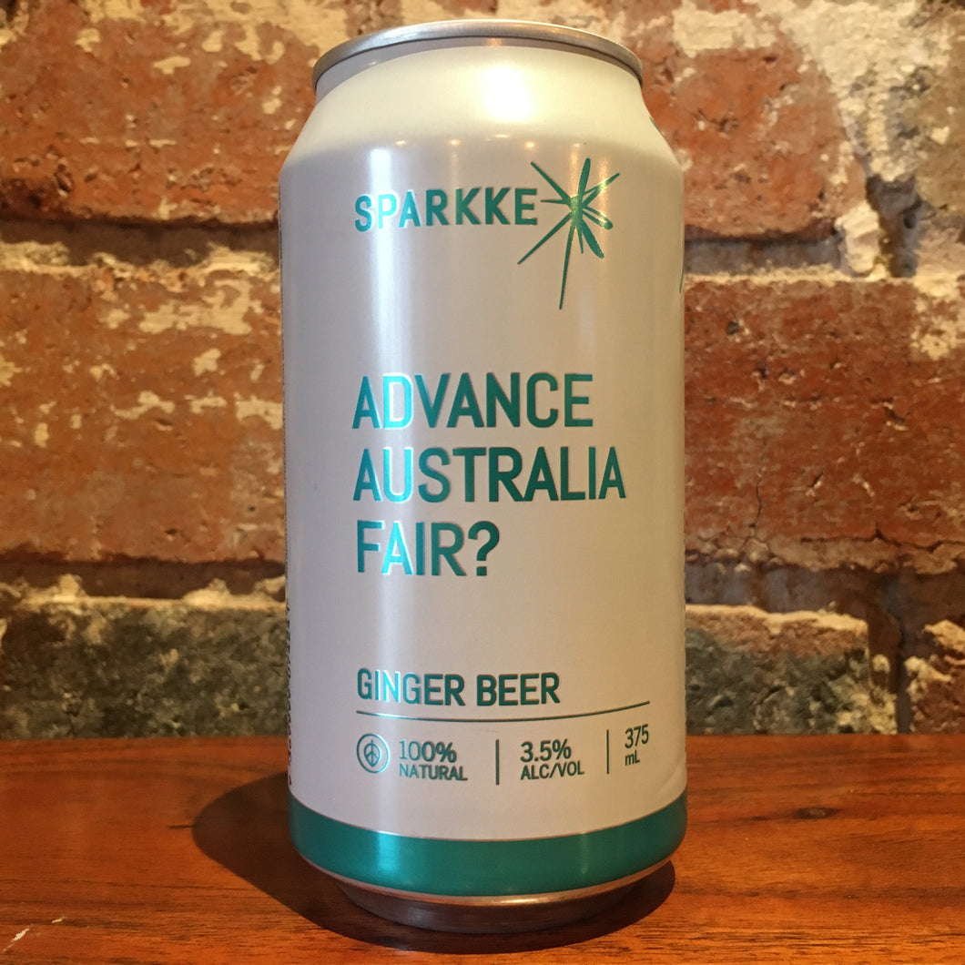 Sparkke Advance Australia Fair? Ginger Beer
