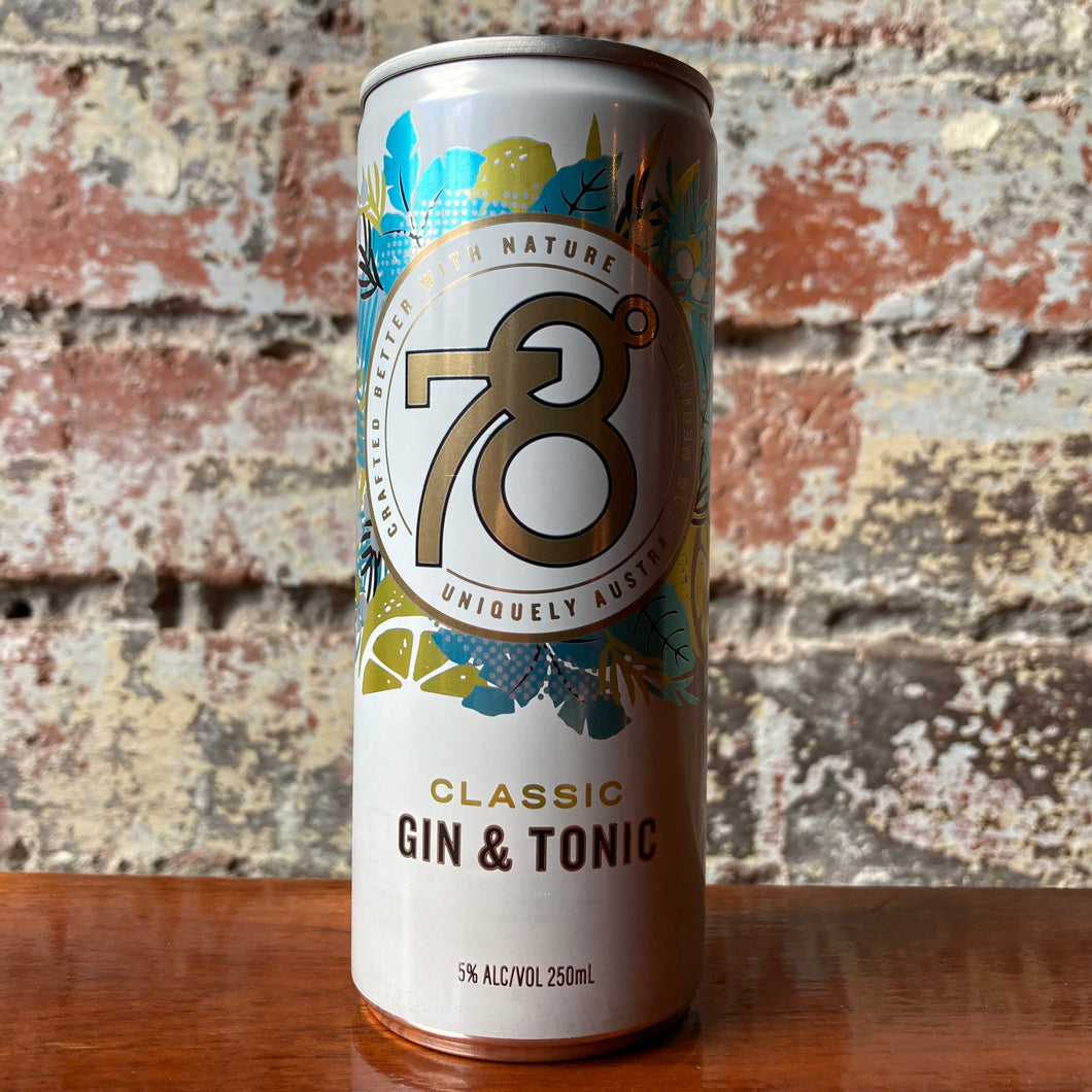 78 Degrees Classic Gin & Tonic