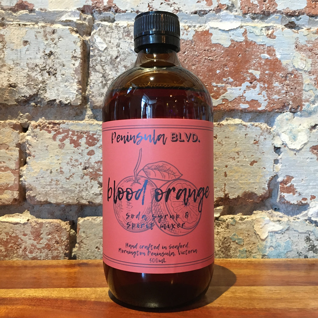 Peninsula BLVD Blood Orange Soda Syrup & Spirit Mixer